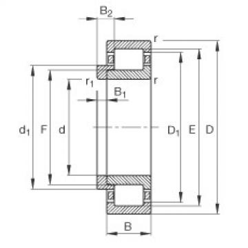 Подшипник NJ418-M1 + HJ418 FAG