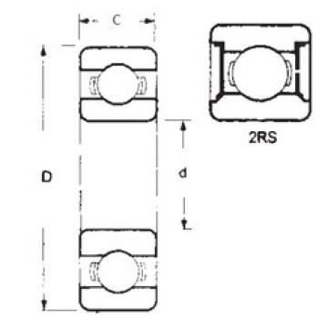 Подшипник 16008-2RS FBJ