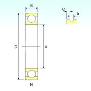 Подшипник 6005 N ISB