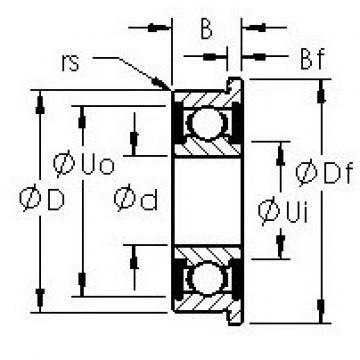 Подшипник F695H-2RS AST