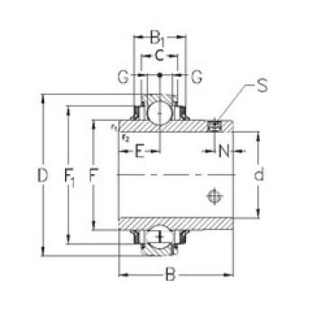 Подшипник GYE40-KRRB NKE