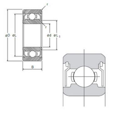 Подшипник L-1040X2ZZ NMB