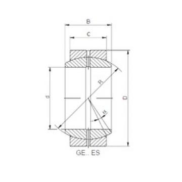 Подшипник GE 080 XES ISO