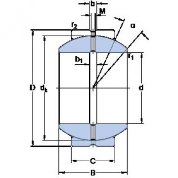 Подшипник GEZH 204 ES SKF