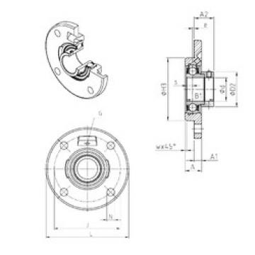 Подшипник ESFCE212 SNR