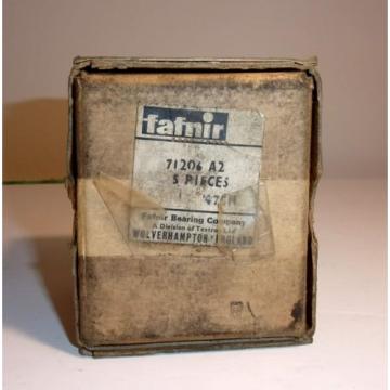 NOS box of 5 units Classic car transmission bearing England by Fafnir 71206 A2