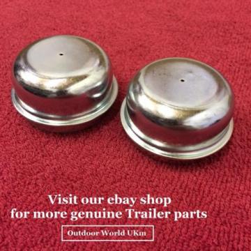 Trailer Hub Caps 2 Bearings Metal Wheel Car Camping Motorbike Boat Builders New