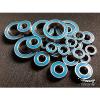 (Blue)Rubber Sealed Ball Bearing for Tamiya WILD DAGGER RC Car (20Pcs) SDA