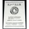 1917 OLD MAGAZINE PRINT AD, FAFNIR, MOTOR CAR BALL BEARINGS, ENDURANCE QUALITY! #5 small image