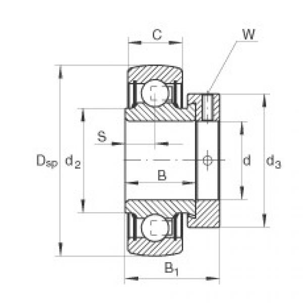 Подшипник RAE40-NPP-B INA #1 image