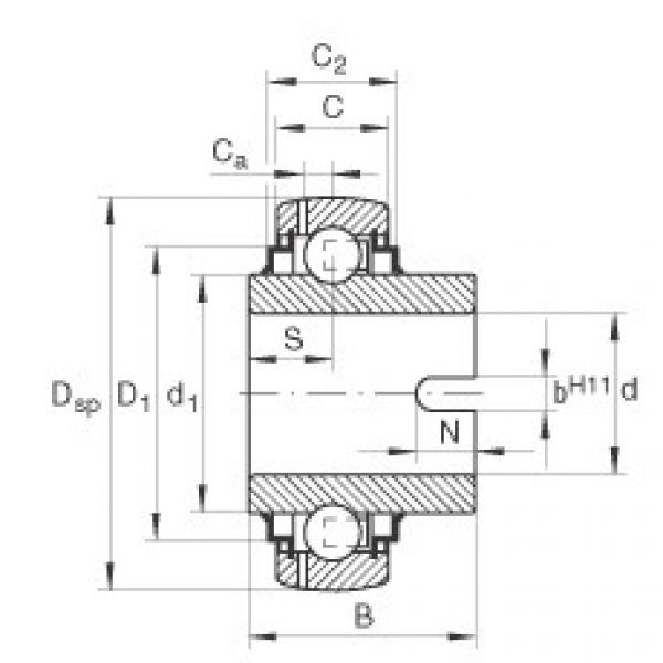 Подшипник GLE70-KRR-B INA #1 image