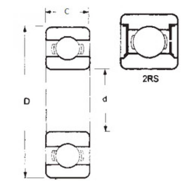 Подшипник 16008-2RS FBJ #1 image