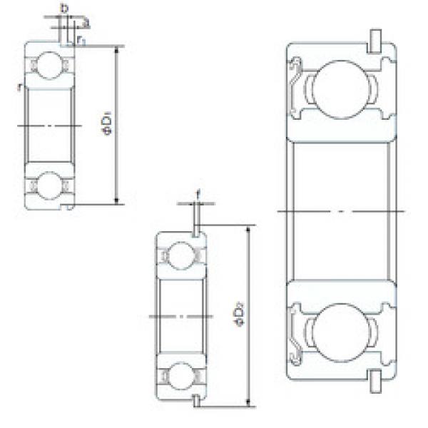 Подшипник 6206ZENR NACHI #1 image