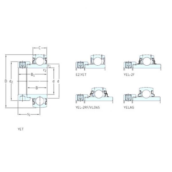 Подшипник YET207-106 SKF #1 image