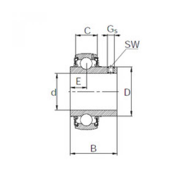 Подшипник UC205 KBC #1 image