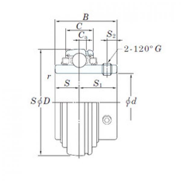 Подшипник UCX14L3 KOYO #1 image