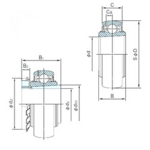 Подшипник UKX08+H2308 NACHI #1 image