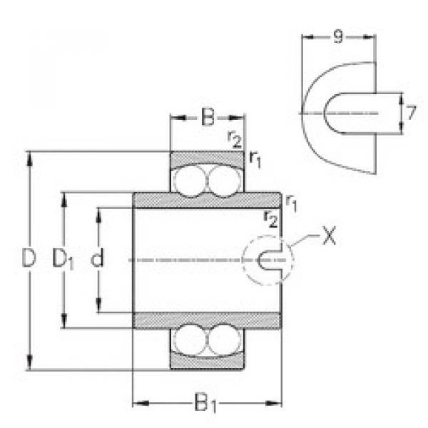 Подшипник 11205 NKE #1 image