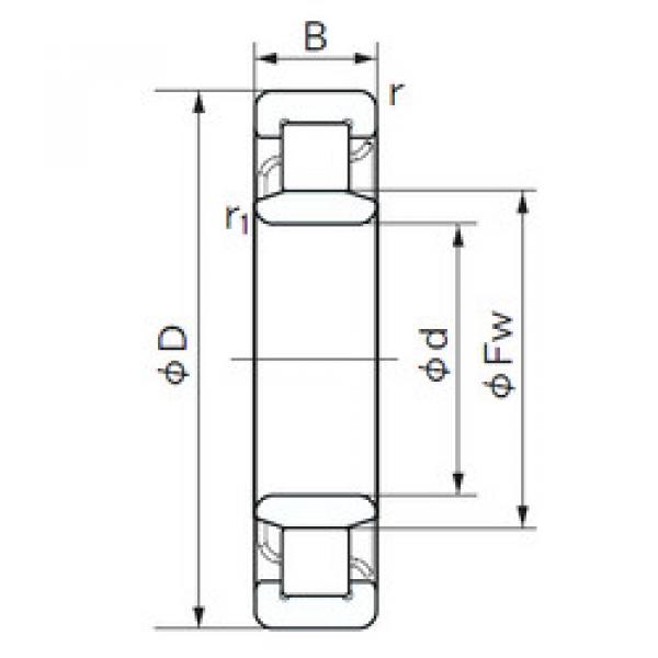 Подшипник NU 321 NACHI #1 image