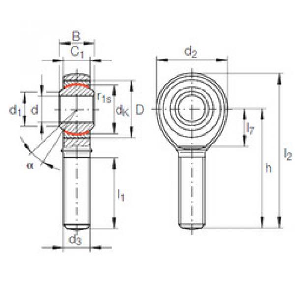 Подшипник GAKL 10 PW INA #1 image