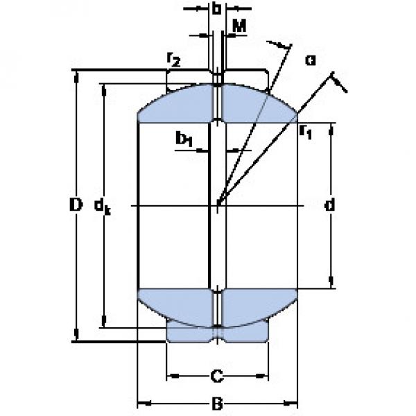 Подшипник GEZH 204 ES SKF #1 image