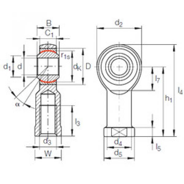 Подшипник GIKFL 22 PW INA #1 image