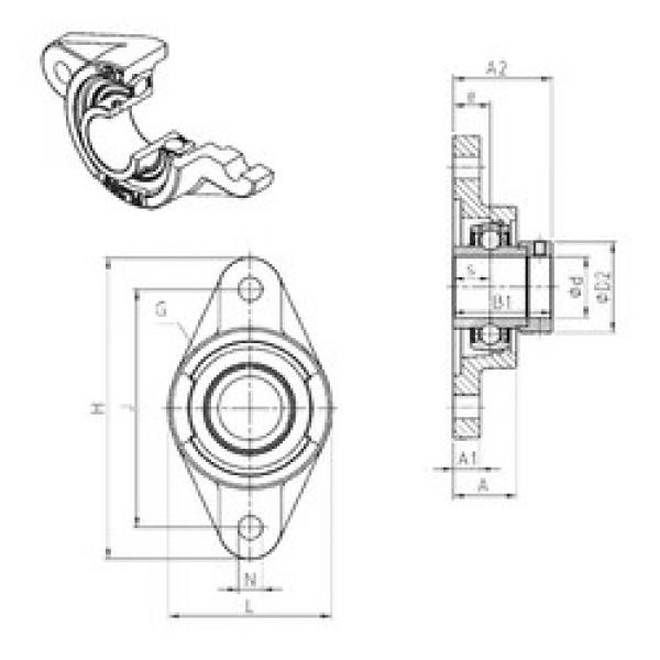 Подшипник EXFL205 SNR #1 image