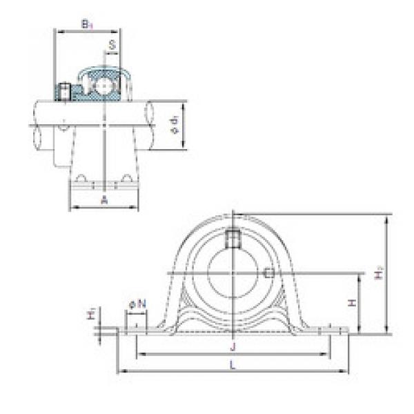 Подшипник UCF208 NACHI #1 image