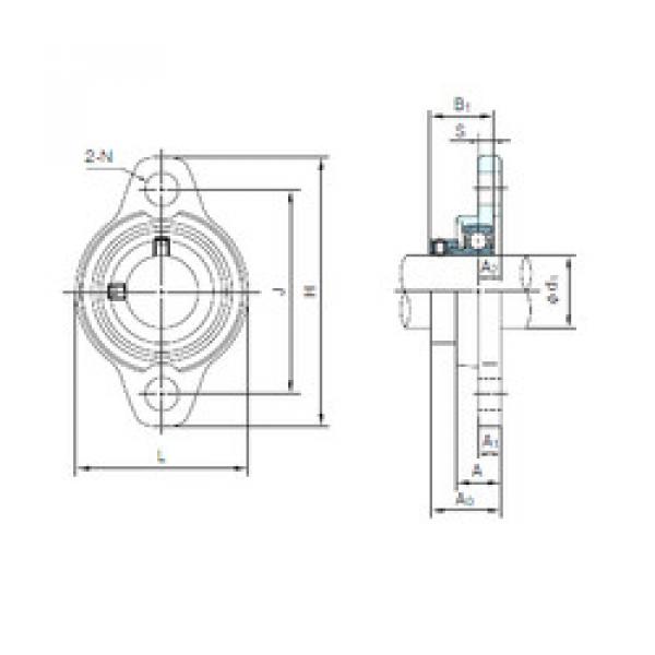 Подшипник UFL002 NACHI #1 image