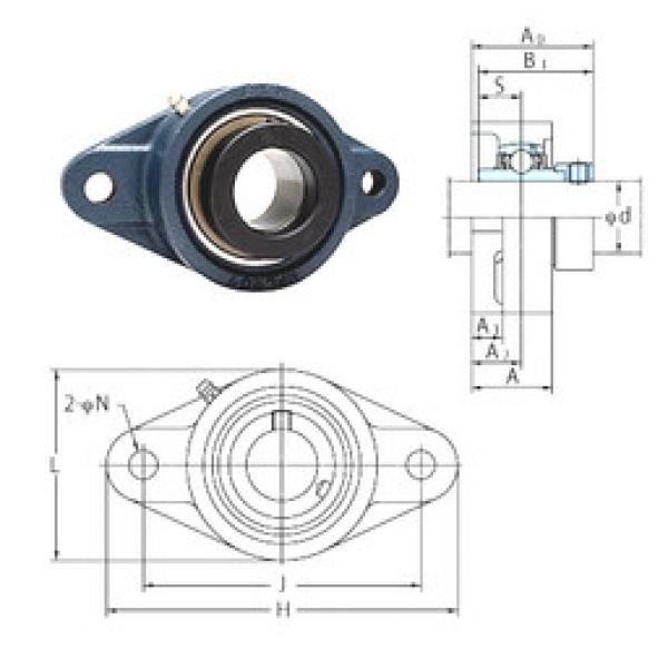 Подшипник NANFL207-22 FYH #1 image