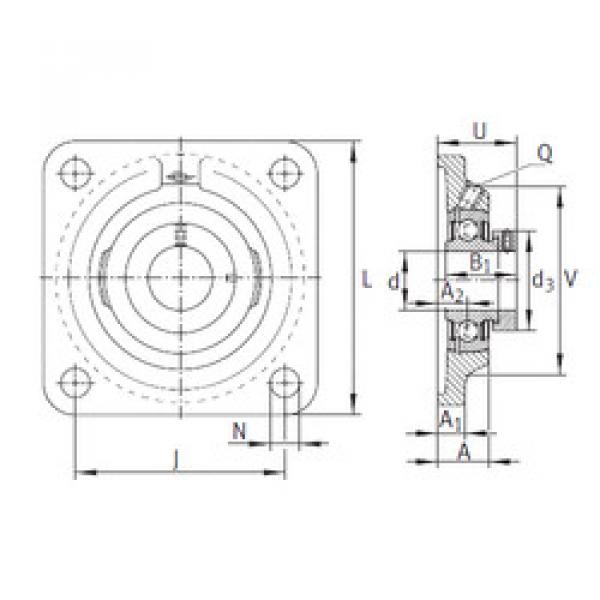 Подшипник PCF50 INA #1 image