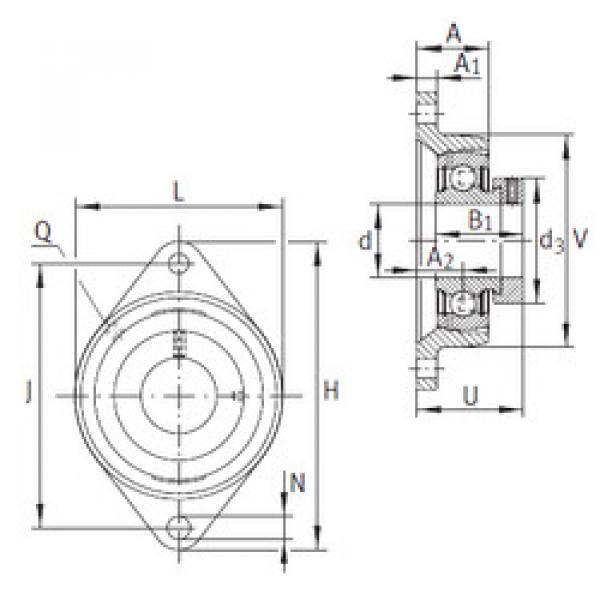 Подшипник PCFT17 INA #1 image