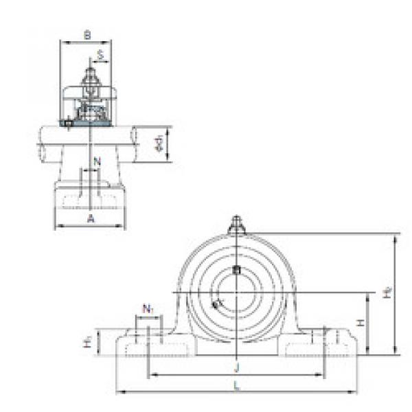 Подшипник UCEP214 NACHI #1 image