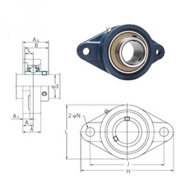 Подшипник UCFL208-24E FYH #1 image