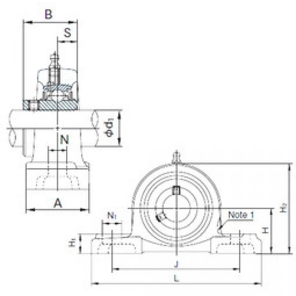 Подшипник UCP201 NACHI #1 image