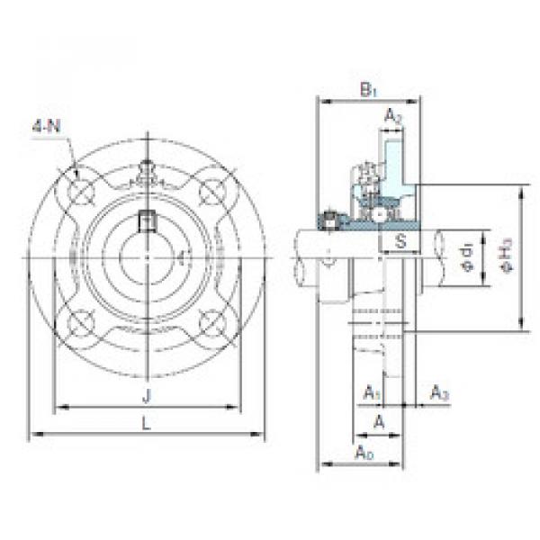 Подшипник UGFC205 NACHI #1 image