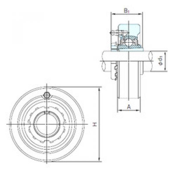 Подшипник UKC309+H2309 NACHI #1 image