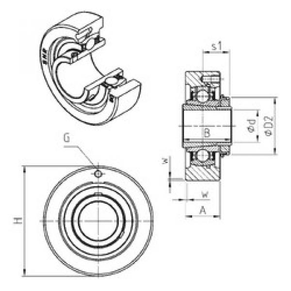 Подшипник UKC211H SNR #1 image