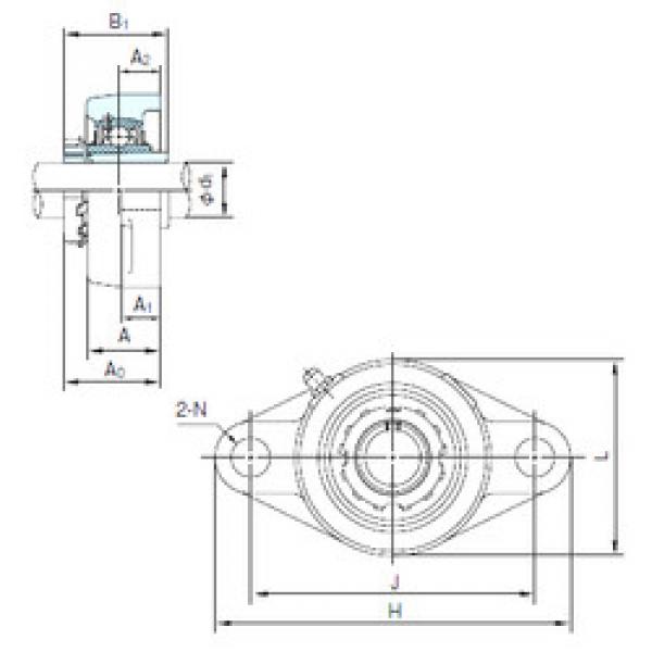 Подшипник UKFL311+H2311 NACHI #1 image