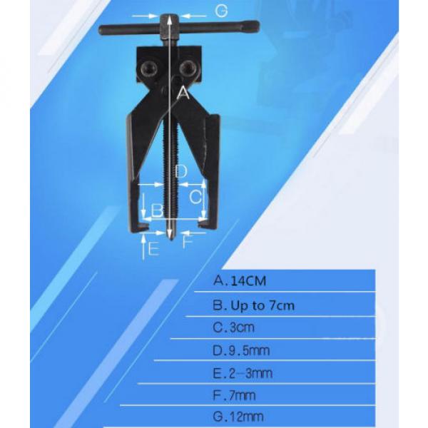 Chrome Vanadium Steel 2 Jaw 70mm Cross-Legged Gear Bearing Puller Extractor Tool #4 image