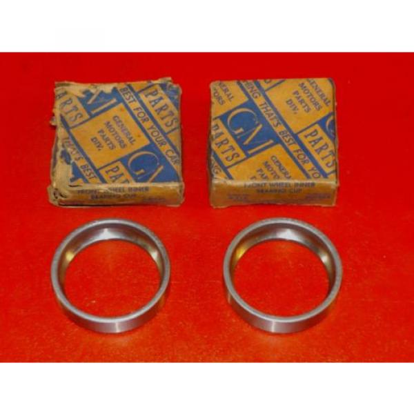 NOS 1933-1936 Chevrolet Standard Car PAIR front wheel inner bearing cups 909622 #3 image