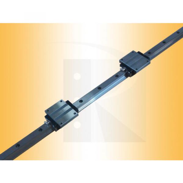 Linear Guide - Recirculating ball bearing - HRC20-FN (rail + car) - #2 image