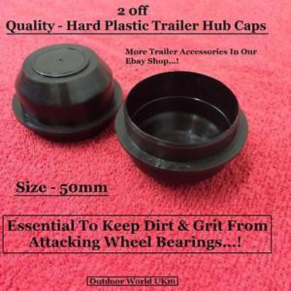 Trailer Hub Caps 2 Bearings Plastic Wheel Car Camping Motorbike Boat Builders/ #5 image